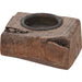 Wood Block Candle Holder scale reference