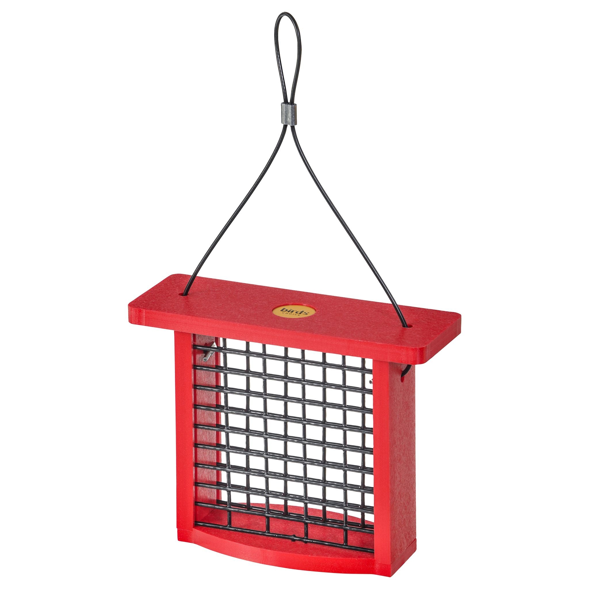 Recycled Plastic Suet Feeder in Red - view 1