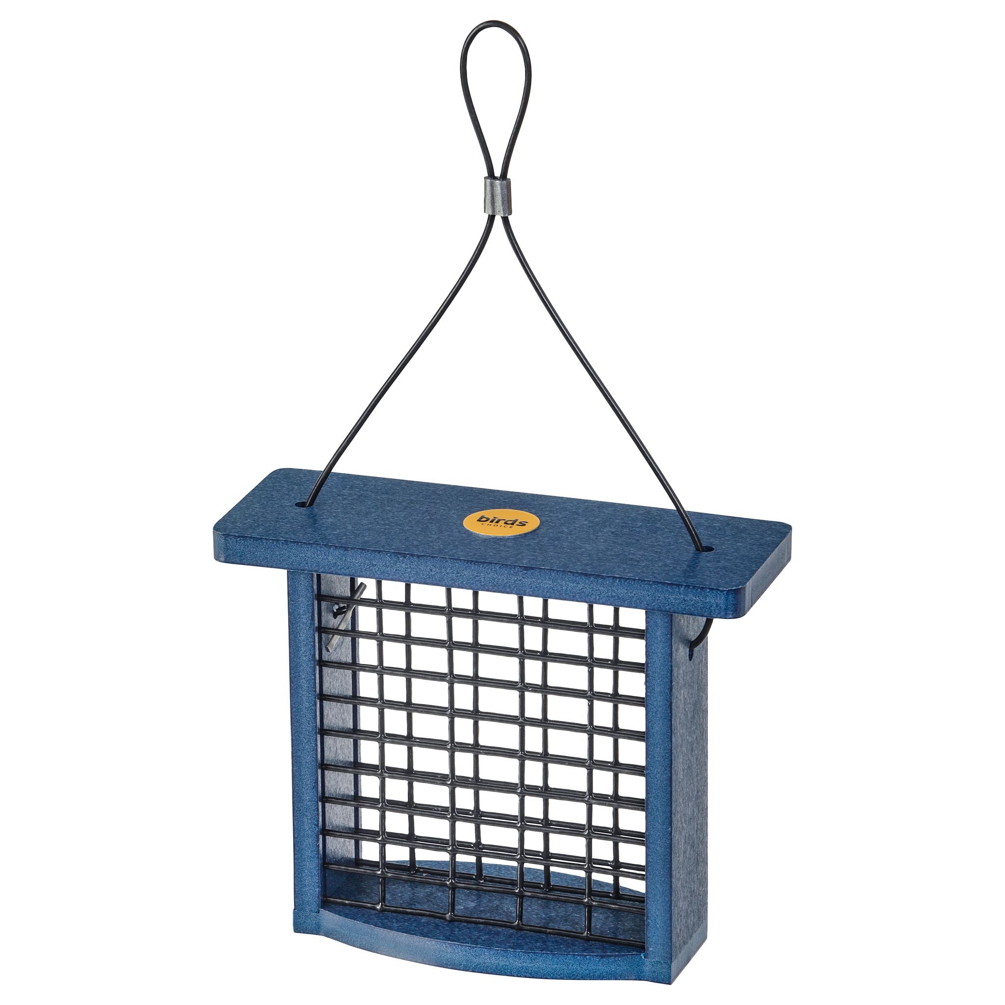 Recycled Plastic Suet Feeder in Blue - view 1