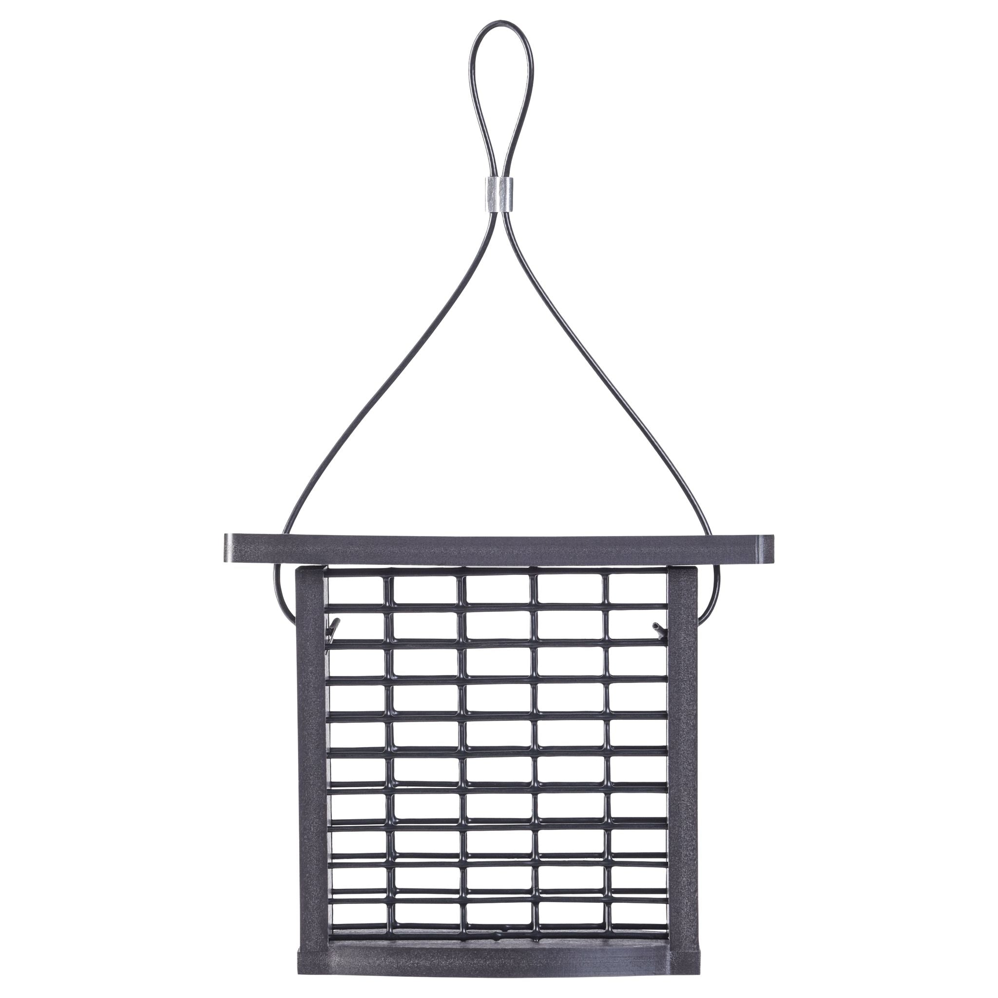 Recycled Plastic Suet Feeder in Black - view 2