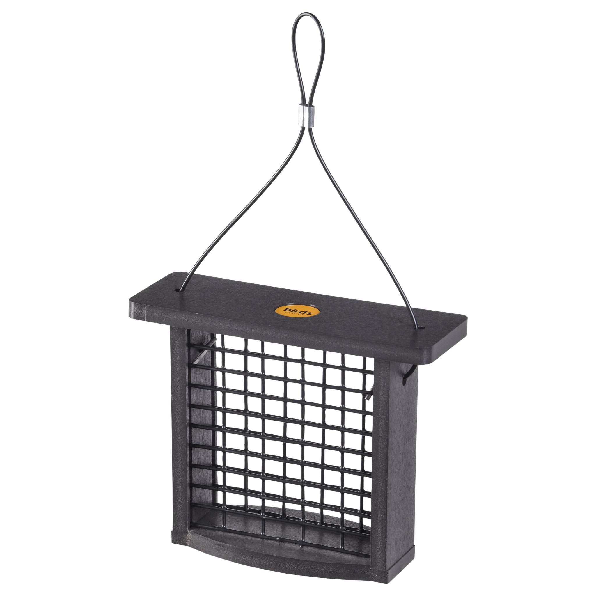Recycled Plastic Suet Feeder in Black - view 1