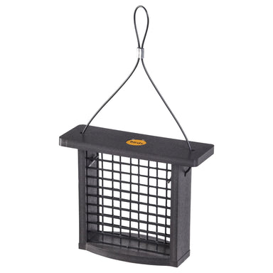 Recycled Plastic Suet Feeder in Black - view 1