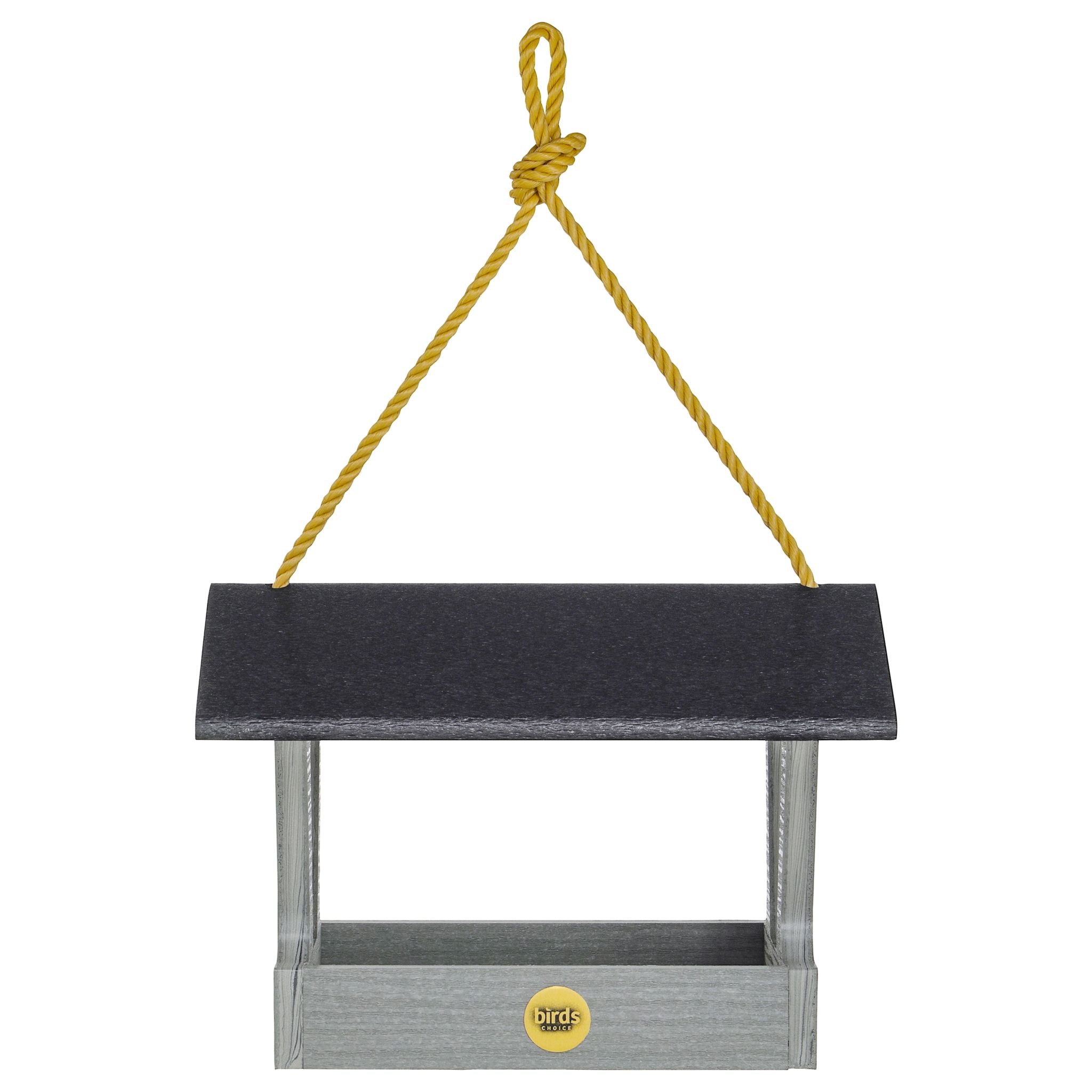 Modern Farmhouse Fly-Thru Bird Feeder in Driftwood - view 2