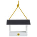 Modern Farmhouse Medium Hopper Feeder in Black and White - side view