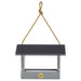 Modern Farmhouse Medium Hopper Feeder in Driftwood - side view