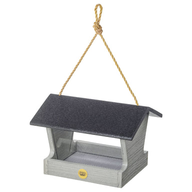Modern Farmhouse Medium Hopper Feeder in Driftwood - front view