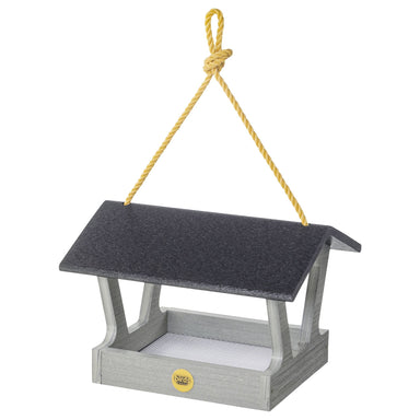 Modern Farmhouse Fly-Thru Bird Feeder in Driftwood - view 1