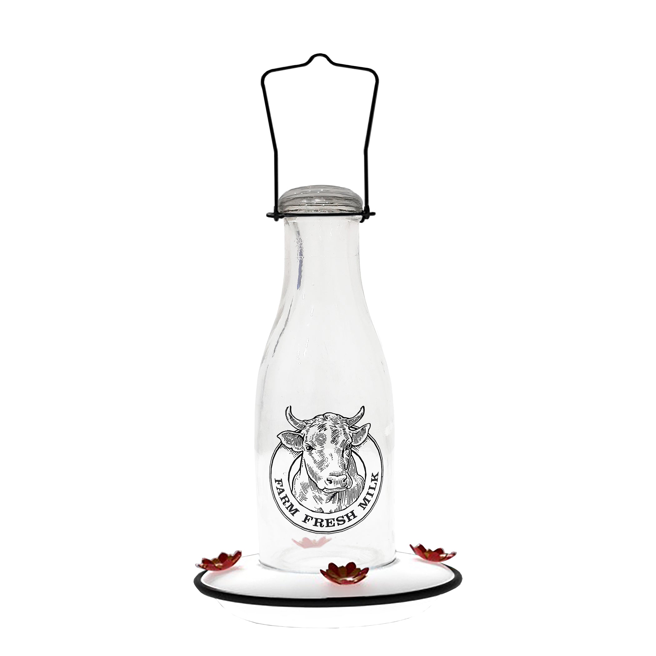 WoodLink Milkhouse 24 oz Glass Hummingbird Feeder product photo