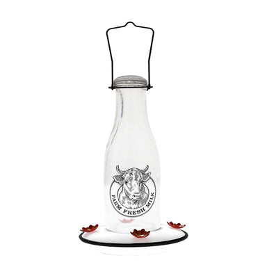 WoodLink Milkhouse 24 oz Glass Hummingbird Feeder product photo