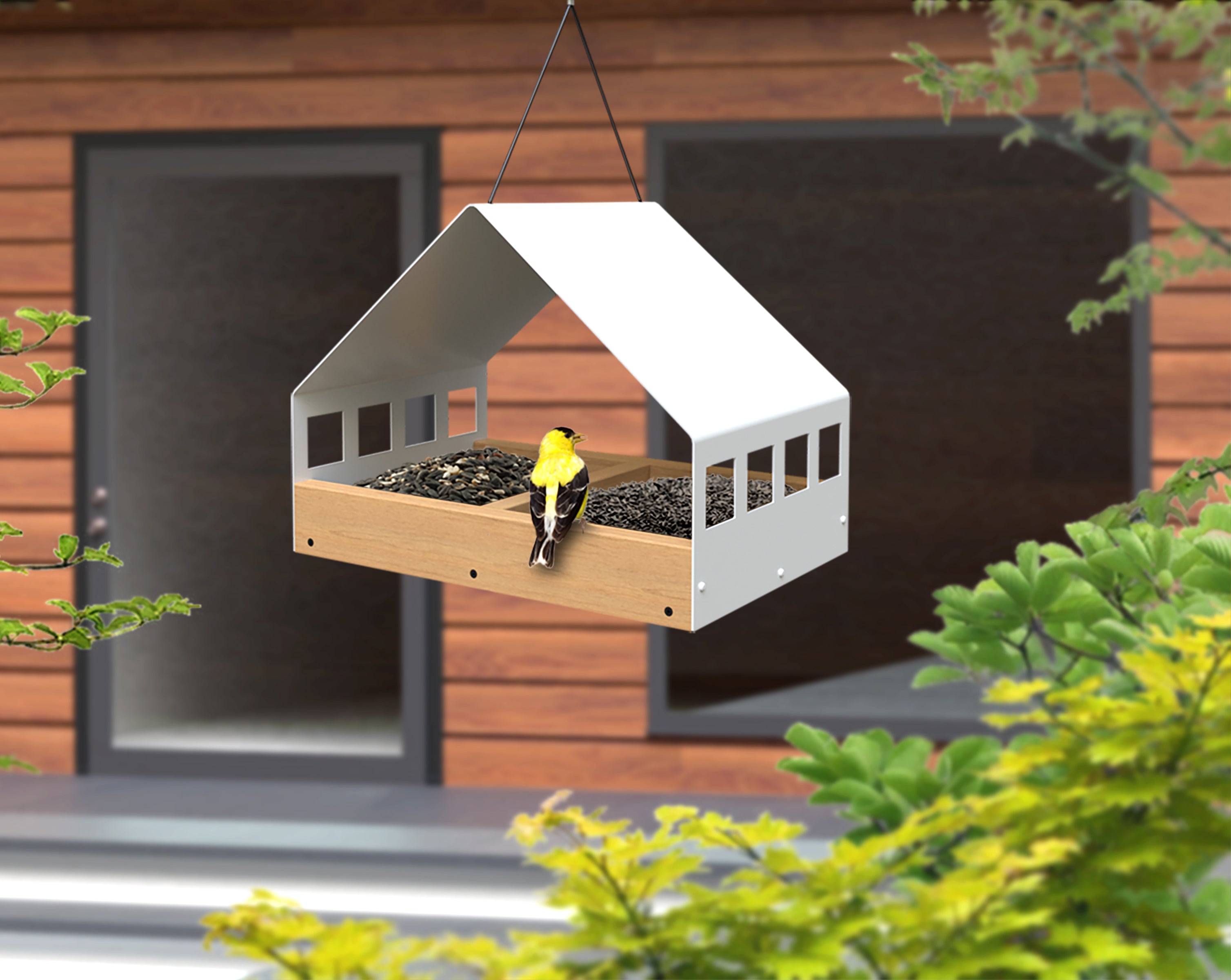 WoodLink Nordic Habitat Fly-Thru Bird Feeder