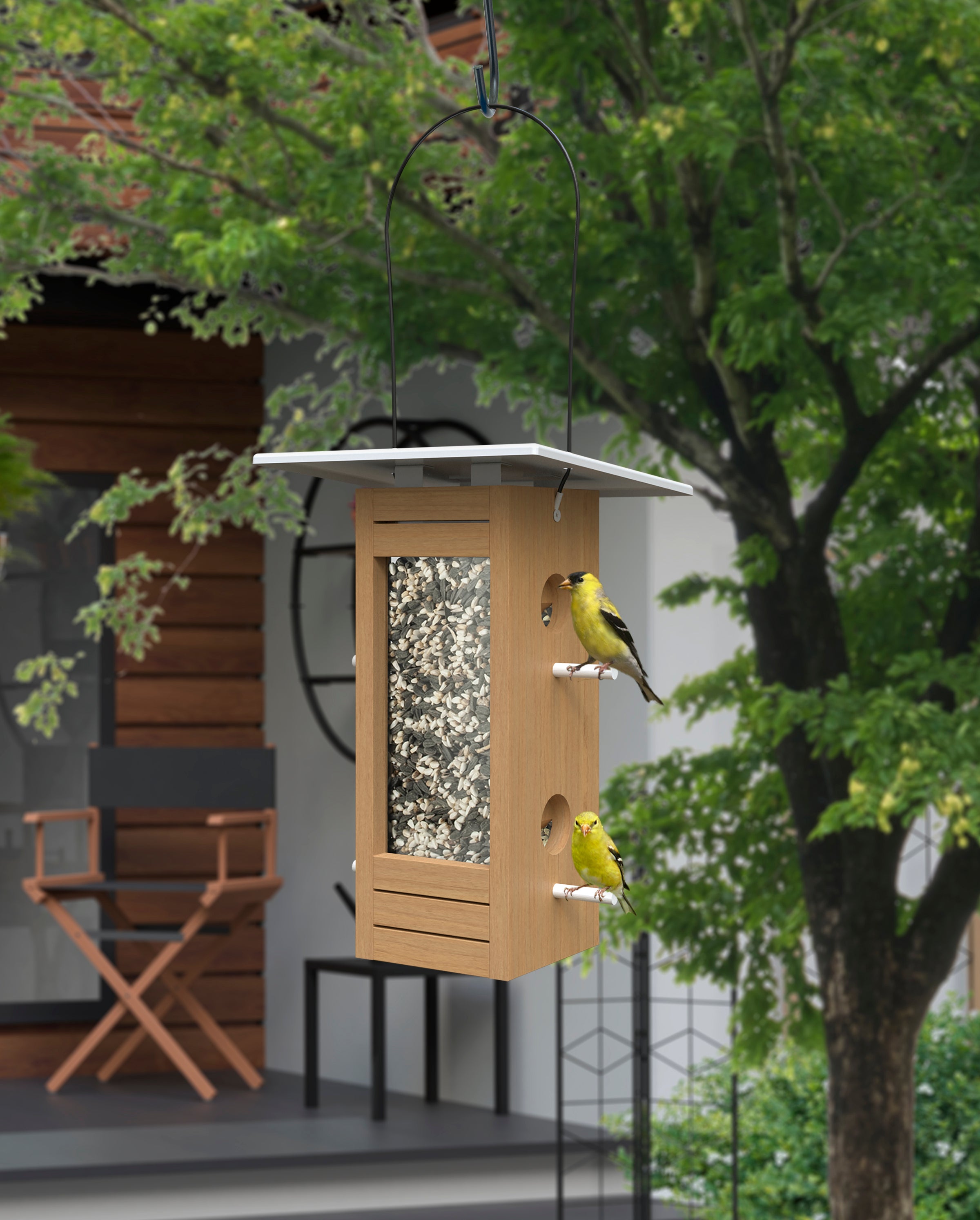 WoodLink Nordic Tall Hopper Bird Feeder
