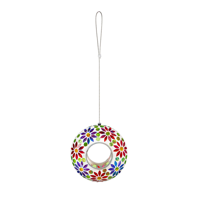 Evergreen Mosaic Glass Fly-Thru Feeder, alternate view