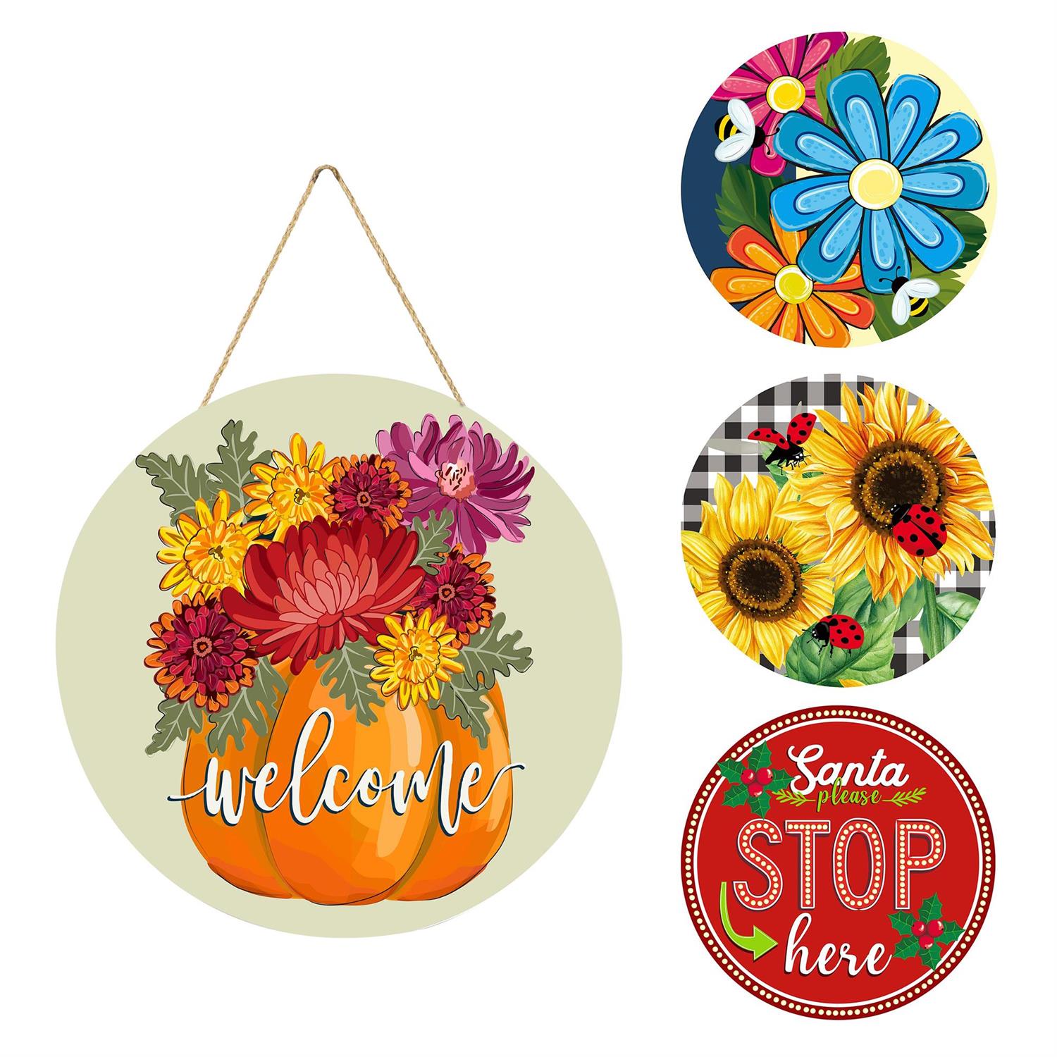 4-Season Interchangeable Door Decor Set