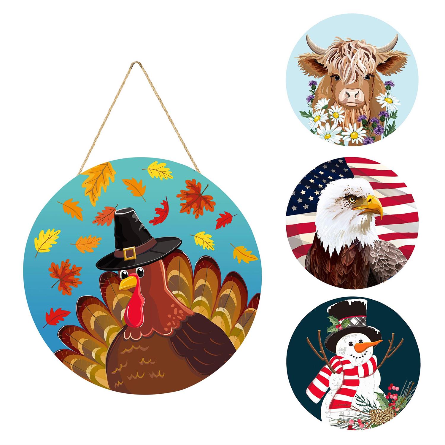 4-Season Interchangeable Door Decor Set