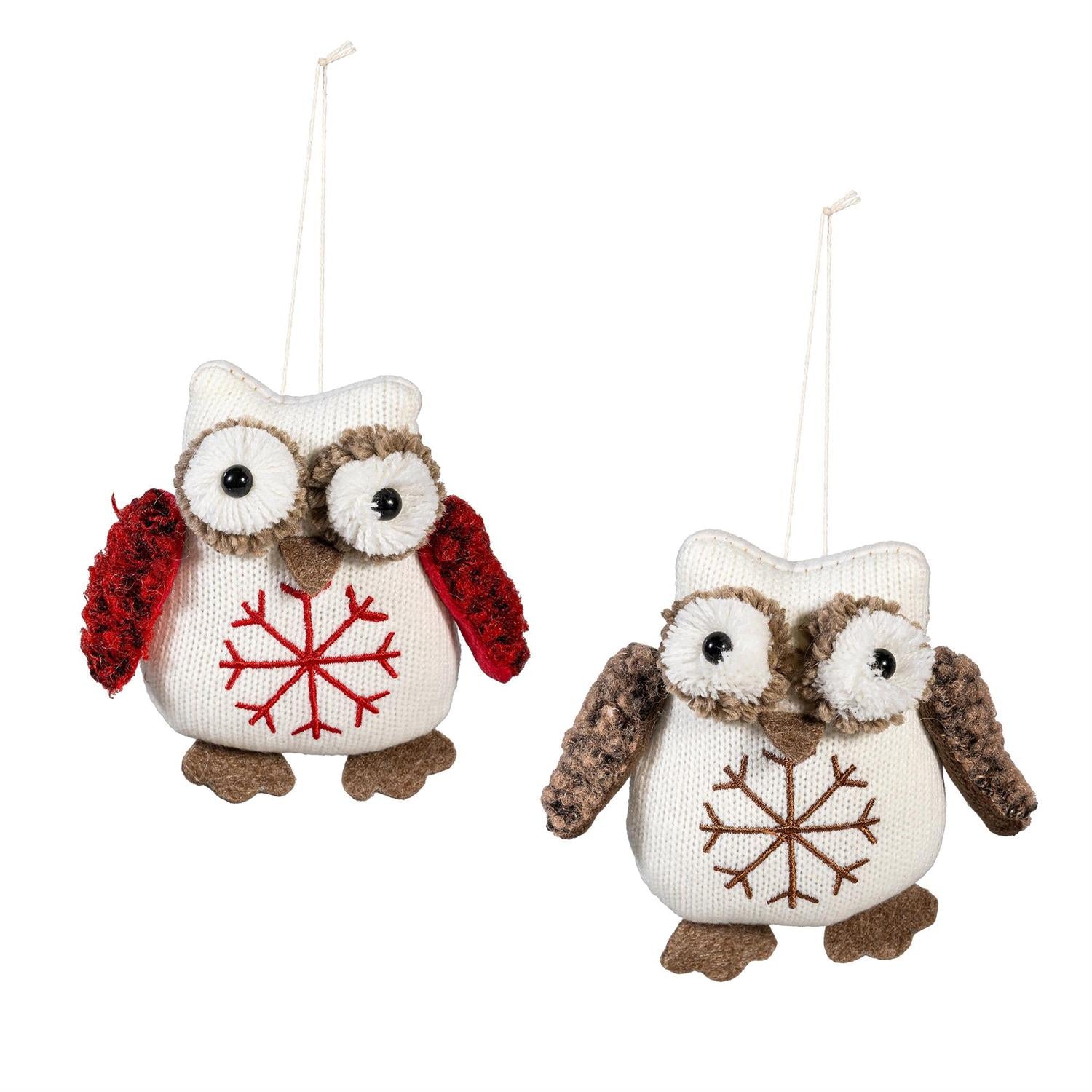 Fabric Owl Ornament