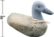 6 inch Boulder Duck stone statue dimension reference