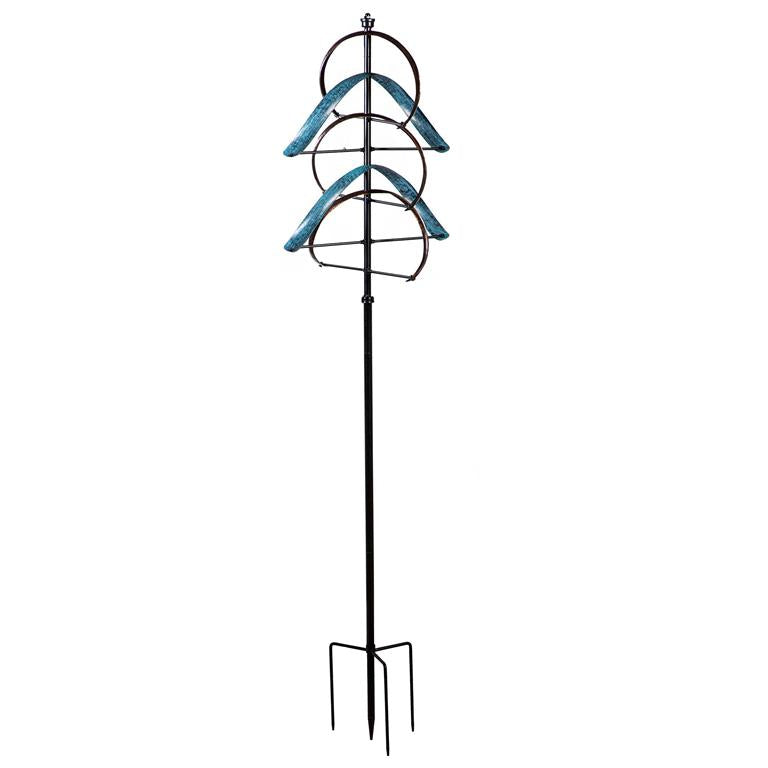 80" Towering Semicircle Metal Wind Spinner