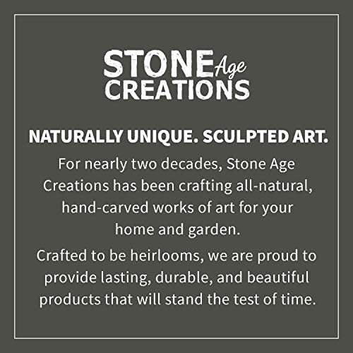 4 inch Boulder Duck stone statue close-up detail