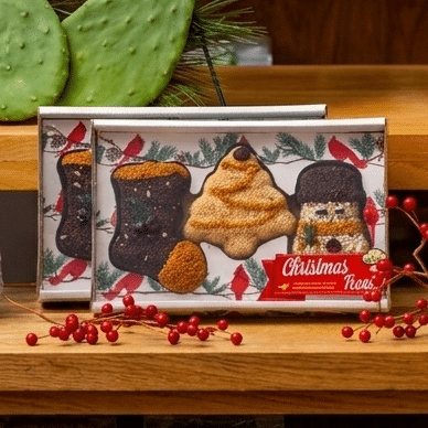 Christmas Shapes 3-pack - styled gift presentation