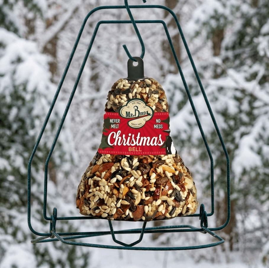 Christmas Fruit & Nut Bell - styled gift presentation