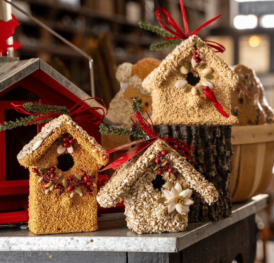 Poinsettia Birdie Cottage - styled presentation