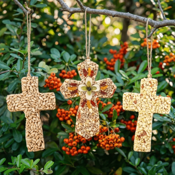 Mr Bird - Cross Trio Ornaments