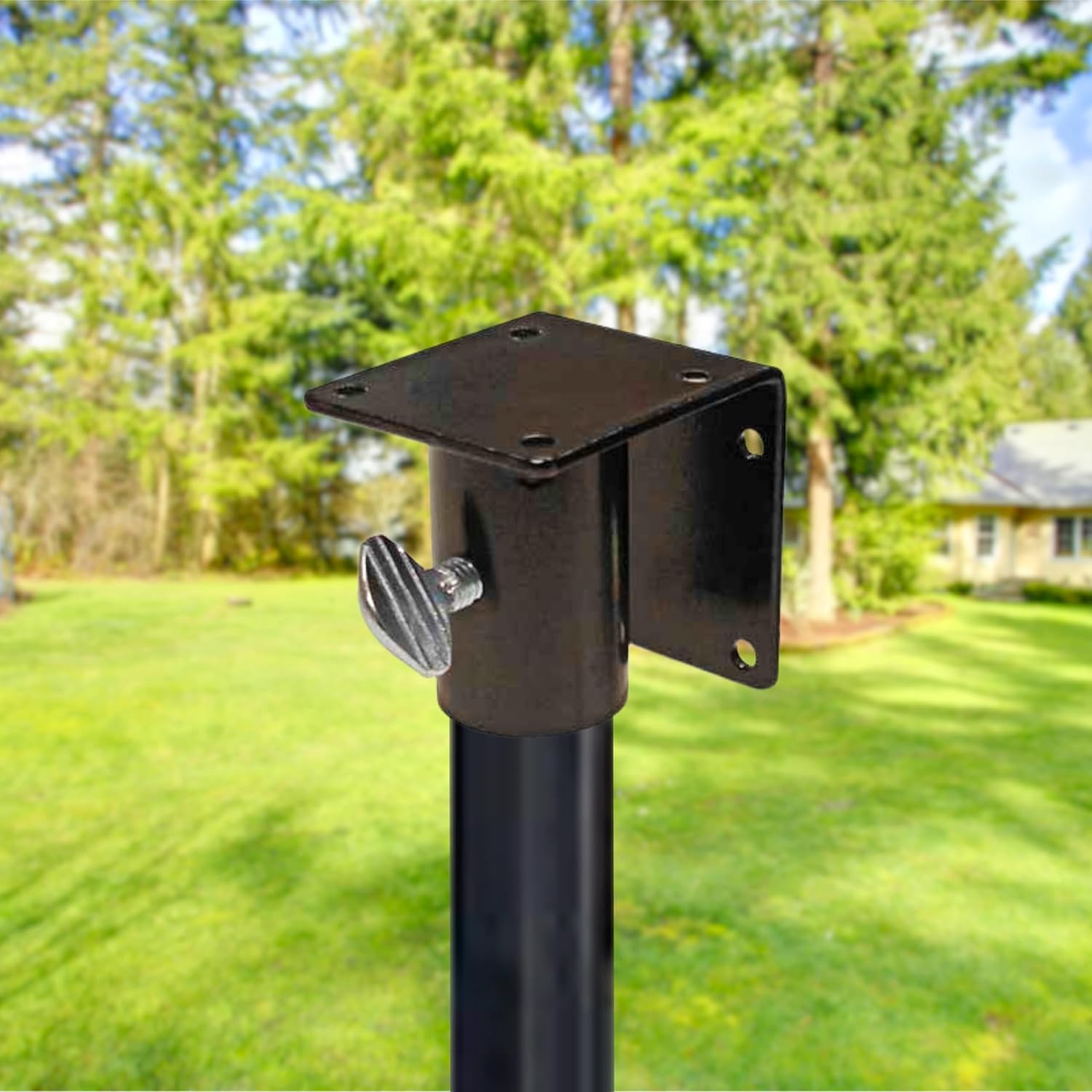 Erva BBTOP Bluebird House Flange, installed on pole