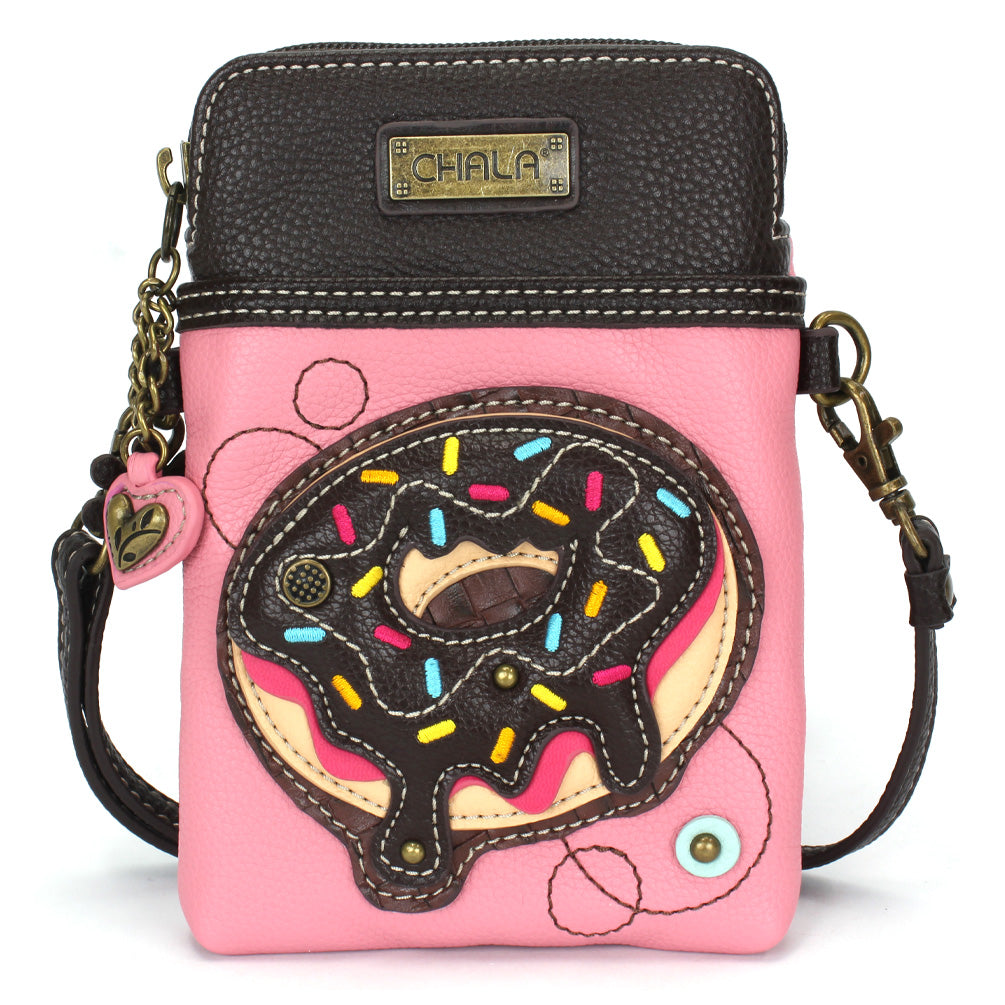 Chala Cellphone Xbody crossbody wallet - Donut design