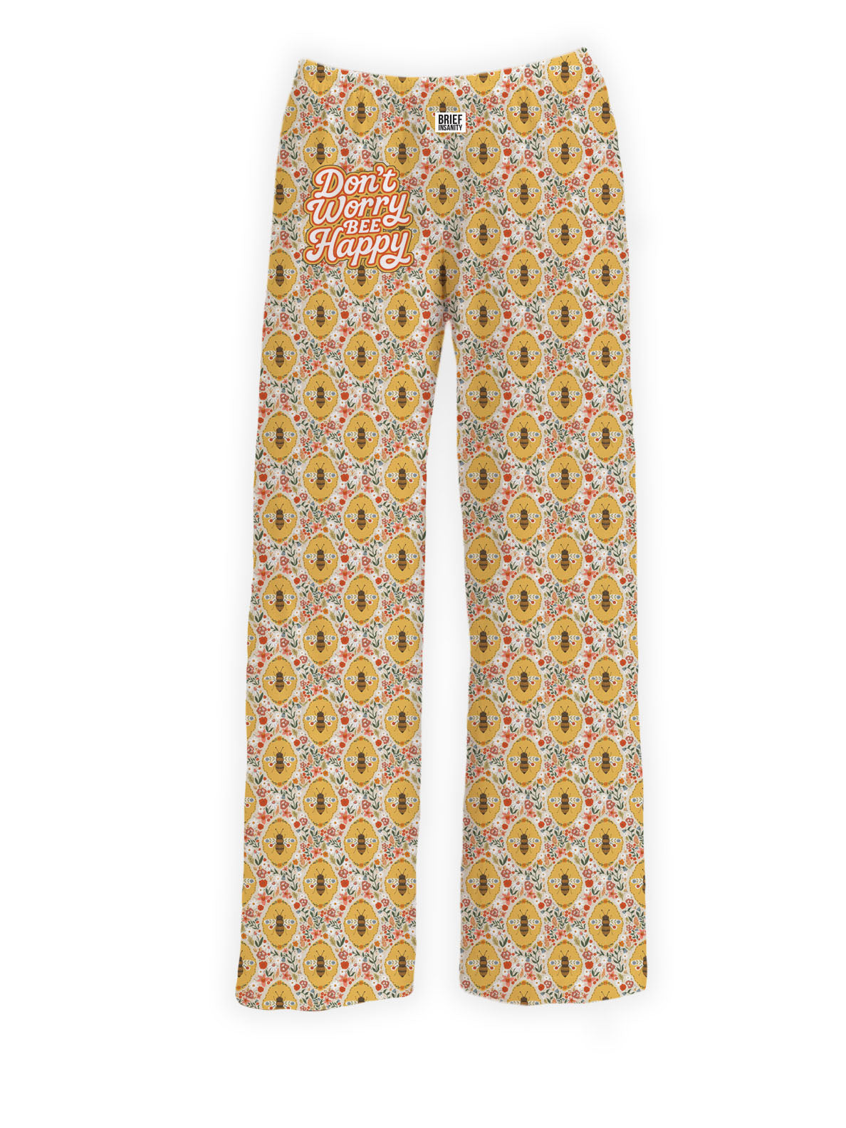 Brief Insanity Don't Worry Bee Happy Lounge Pants