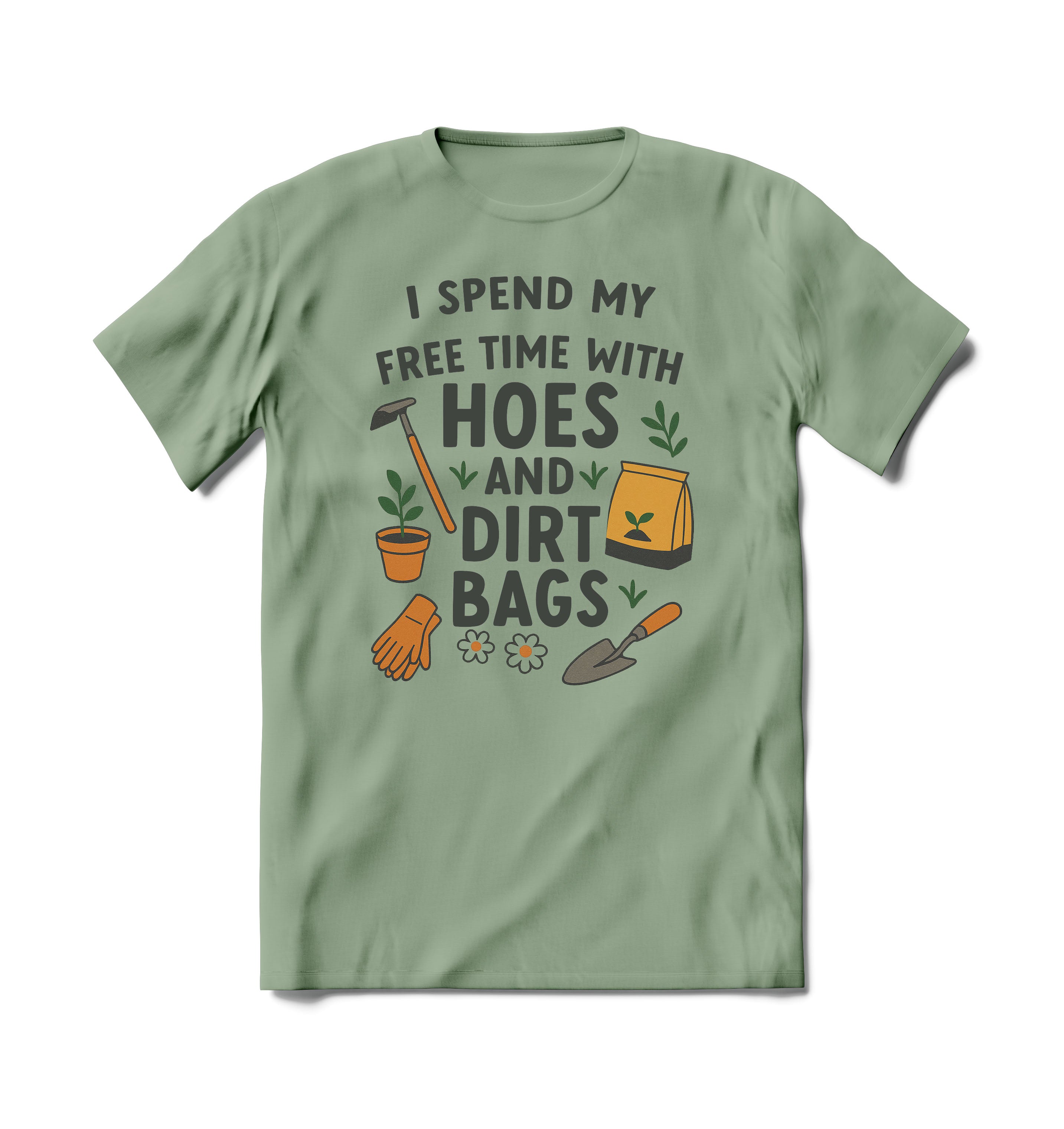 Brief Insanity Free Time w/ Hoes & Dirt Bags Short-Sleeved T-Shirt