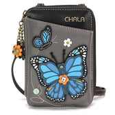 Chala Wallet Crossbody, front view - faux leather with character design