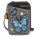 Chala Wallet Crossbody, front view - faux leather with character design