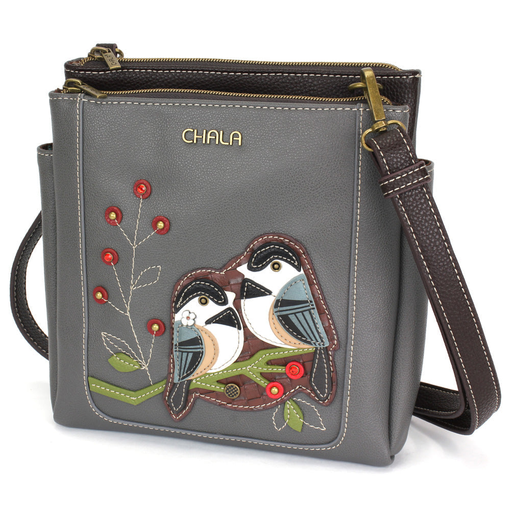 Chala Merry Messenger crossbody bag - Chickadee design