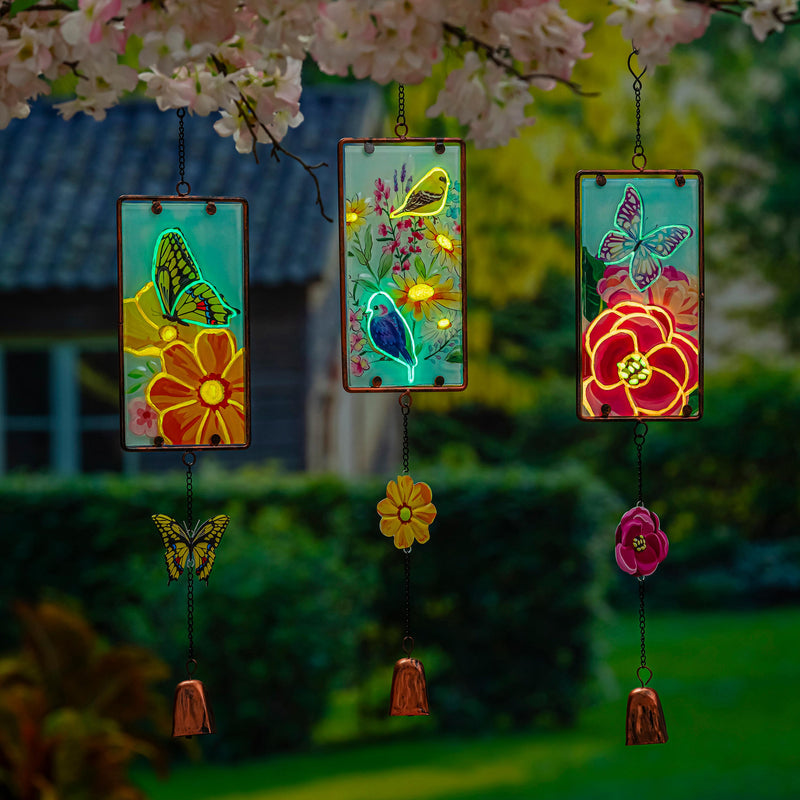 Evergreen Glow-in-the-Dark Stained Glass, butterfly design