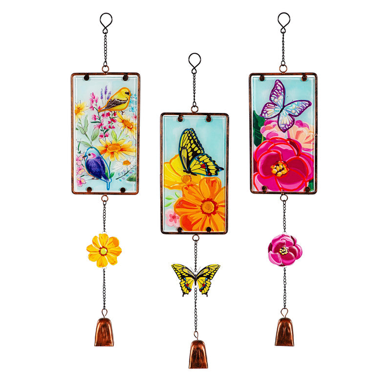Evergreen Glow-in-the-Dark Stained Glass, bird design