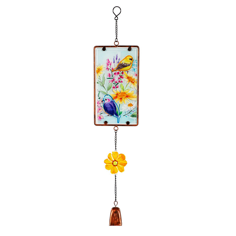 Evergreen Glow-in-the-Dark Stained Glass, floral design