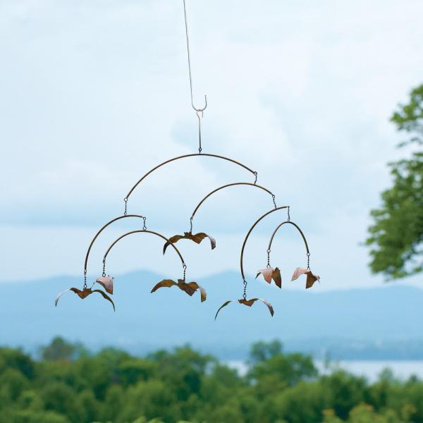 Flamed Bats Hanging Mobile
