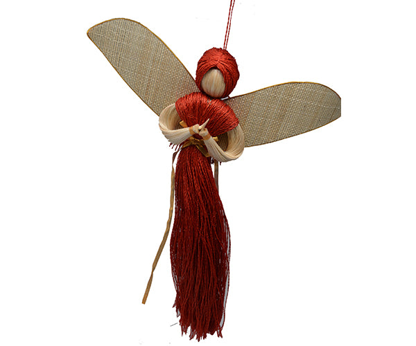 Red Angel Ornament - Set of 3
