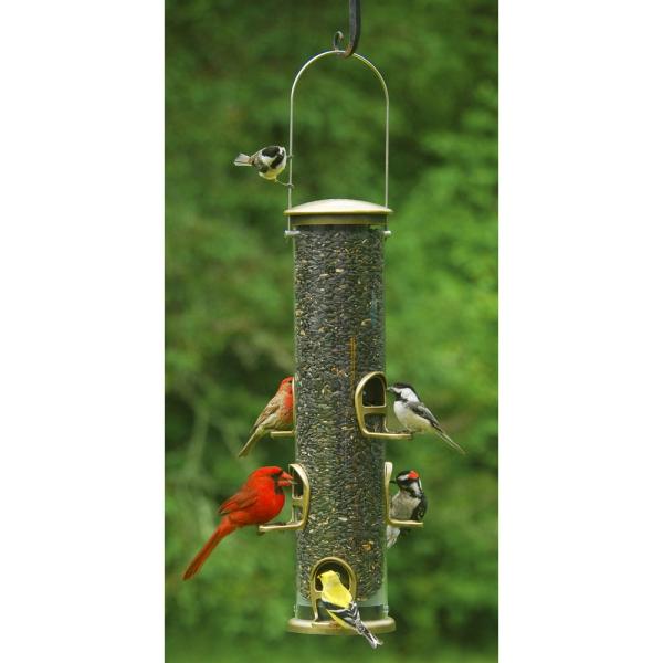 Quick Clean Brass Seed Tube Feeder