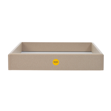 Birds Choice Seed Catcher Pole Mount Platform Feeder Taupe - infographic 1