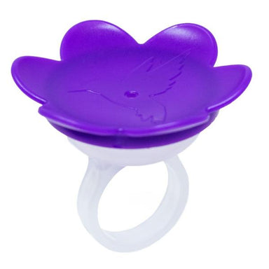 Hummer Ring Purple - hand-held hummingbird nectar feeder ring