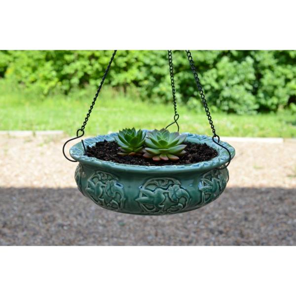 Ceramic Hanging Bird Feeder & Planter