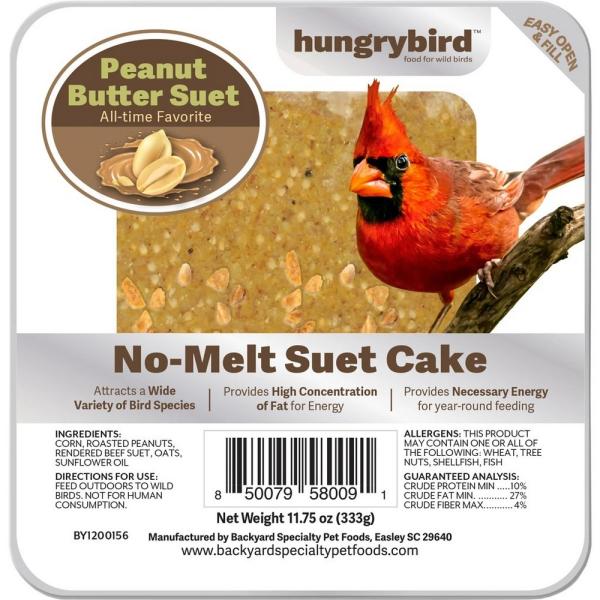 HungryBird Peanut Butter No Melt Suet 11.75oz