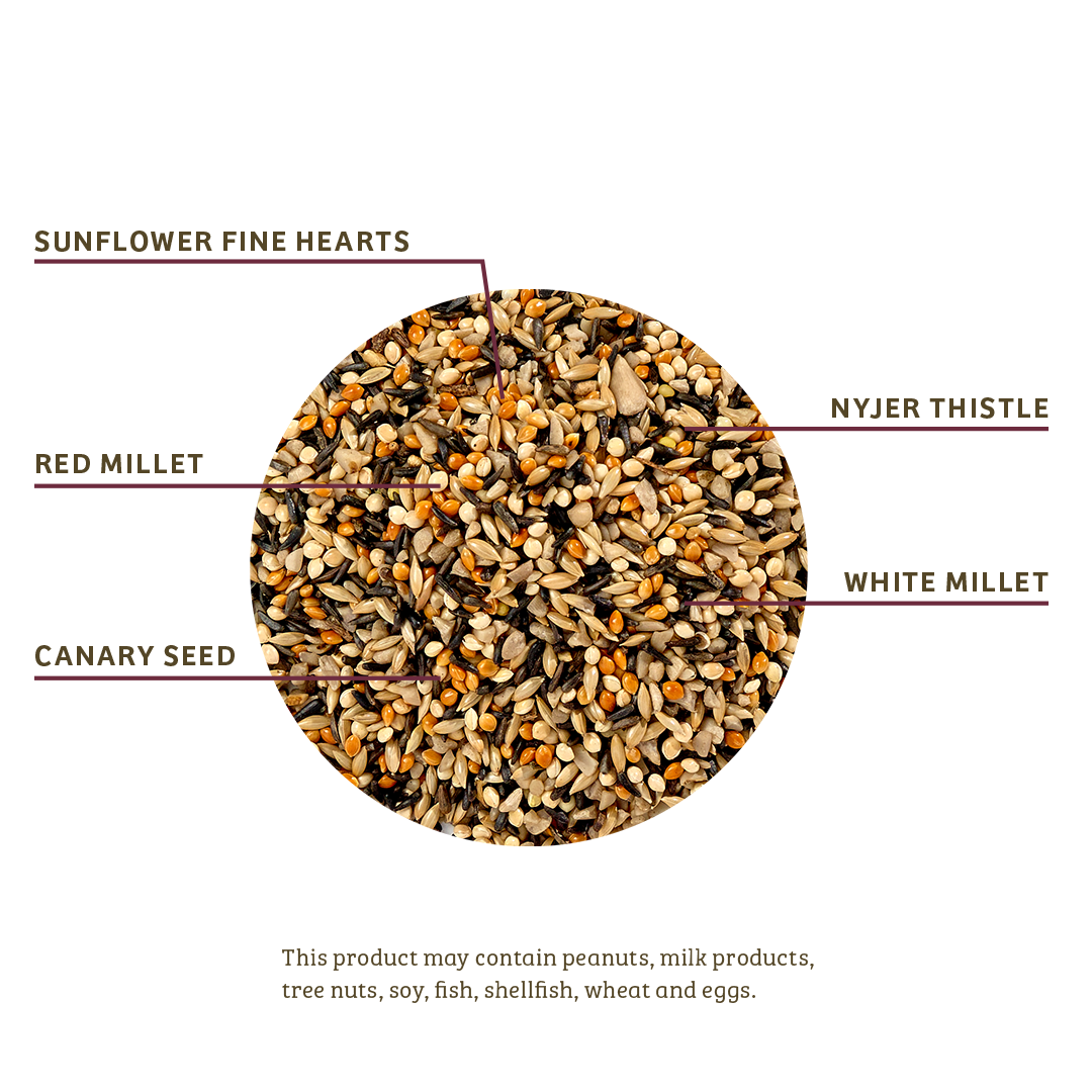 Finch Feast Wild Bird Food - 10 lbs infographic