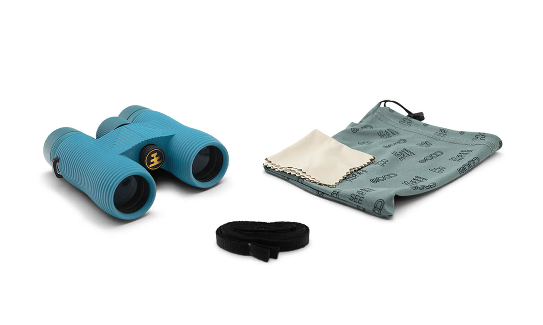 NOCS Field Issue 8X32 Waterproof Binocular Bundle - Corsican (Blue) - with strap and case