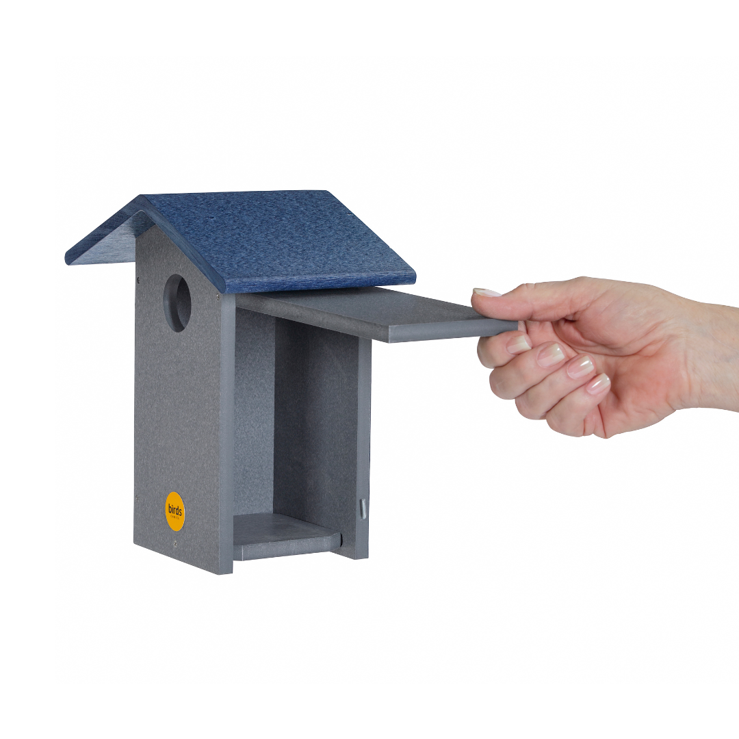 Birds Choice Recycled Bluebird House - Gray/Blue - view 3