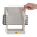 Birds Choice Tall Hopper Feeder w/ Suet Cages Sea Salt - roof tipped back view