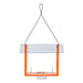 Oriole Bird Feeder in Orange Recycled Plastic - detail view