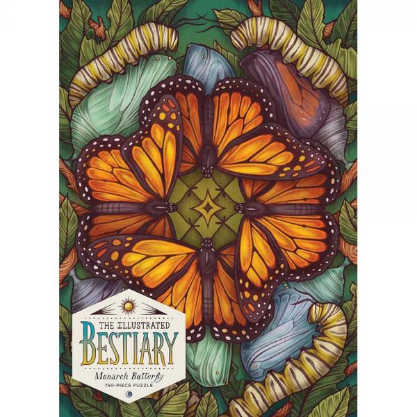 The Illustrated Bestiary Monarch Puzzle - 750pc