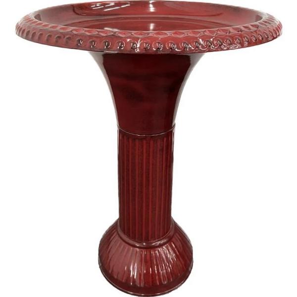 18" Ironstone Birdbath